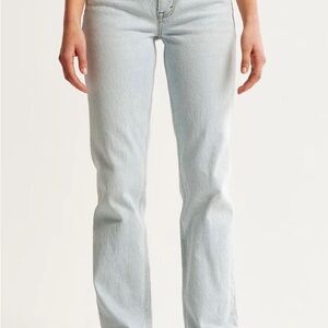 Light Wash Straight Leg Jeans
